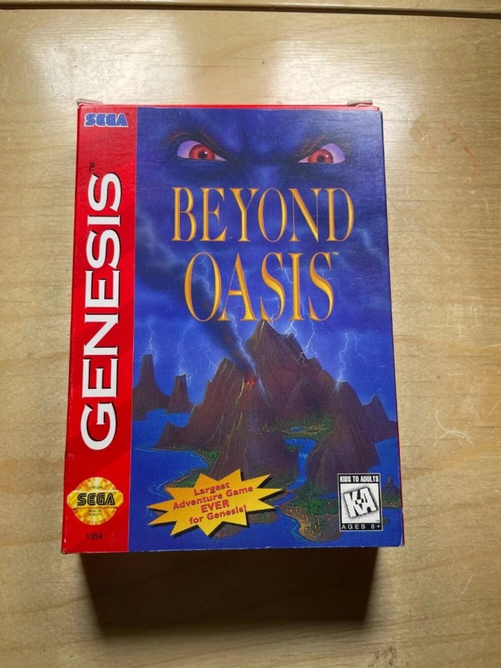 Beyond Oasis (Sega Genesis, 1995) CiB w/ Manual and Original Receipt from 1995!!
